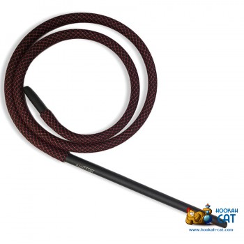 Силиконовый шланг в оплетке с мундштуком Red Stork Black Red (Черно Красный) - фото 1 Силиконовый шланг в оплетке с мундштуком Red Stork Black Red (Черно Красный) - фото 1